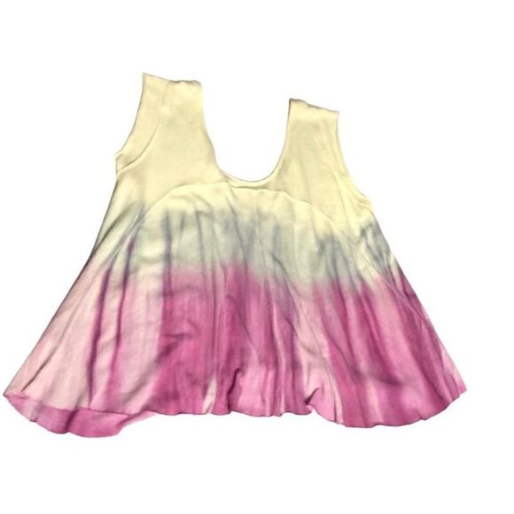 We the Free People Paradise Dip Dye in Raspberry Top Ombré T-Shirt Size Small - Picture 2 of 7